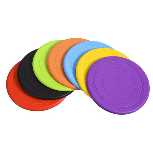 Dog Toy 17.8CM Flying Discs for Large Dog Rubber Flying Saucer Dog Accessories frisbee disc